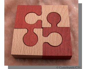 4-teiliges Quadrat
