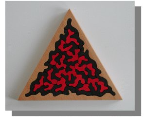 Dreieck natur-rot/schwarz